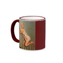 Vintage Retro Gil Elvgren Pin Up Girl Mug