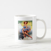 Vintage Retro Gil Elvgren Pin Up Girl Mug