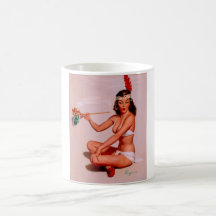 Vintage Retro Gil Elvgren Pin Up Girl Mugs