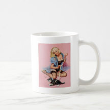 Vintage Retro Gil Elvgren Pin Up Girl Mugs