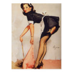 Vintage Retro Gil Elvgren Pin Up Girl Postcard