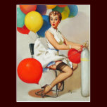 Vintage Retro Gil Elvgren Pin Up Girl postcards