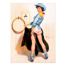 Vintage Retro Gil Elvgren Pin Up Girl Postcards
