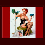 Vintage Retro Gil Elvgren Pin Up Girl postcards