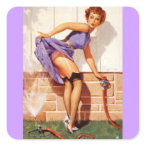 Vintage Retro Gil Elvgren Pin Up Girl Stickers