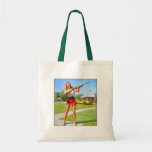 Vintage Retro Gil Elvgren Pin Up Girl Tote Bags
