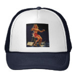 Vintage Retro Gil Elvgren Taffy maker Pinup girl Trucker Hat