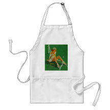 Vintage Retro Gil Elvgren Tennis Pinup Girl Apron