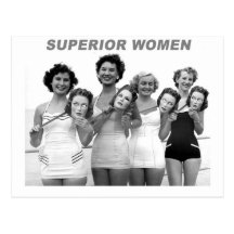 Vintage Retro Masked Bathing Beauties Post Cards