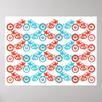 Vintage Retro Motorcycle Cycle Chopper Poster posters