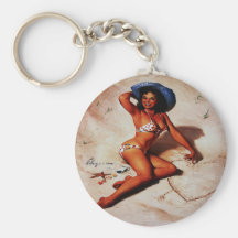 Vintage Retro Pinup Art Gil Elvgren Pin Up Girl Key Chains
