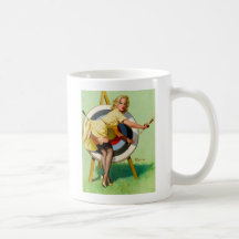 Vintage Retro Pinup Art Gil Elvgren Pin Up Girl Coffee Mugs