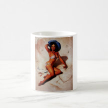 Vintage Retro Pinup Art Gil Elvgren Pin Up Girl Coffee Mug