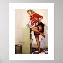 Vintage Retro Pinup Art Gil Elvgren Pin Up Girl Print
