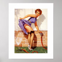 Vintage Retro Pinup Gil Elvgren Pin Up Girl Poster
