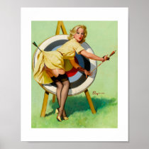 Vintage Retro Pinup Gil Elvgren Pin Up Girl Poster