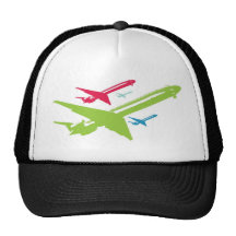 Vintage Retro Planes In Formation Trucker Hat