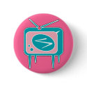 Vintage Retro TV Television Set buttons