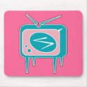 Vintage Retro TV Television Set mousepads