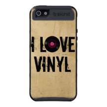 Vintage Retro Vinyl Record Album - I Love Vinyl iPhone 5 Cover