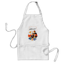 Vintage Retro Women 60s Knitting is Fun! Aprons