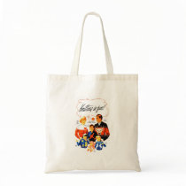 Vintage Retro Women 60s Knitting is Fun! Canvas Bag