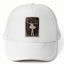 Vintage Retro Women Ballet Dancer Woman Hat
