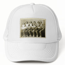 Vintage Retro Women Dancing Queens Girls Trucker Hats