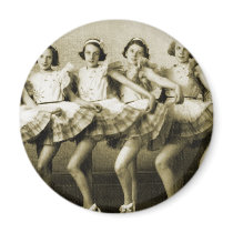 Vintage Retro Women Dancing Queens Girls Refrigerator Magnet