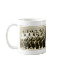 Vintage Retro Women Dancing Queens Girls Coffee Mugs