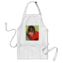 Vintage Retro Women Football Gridiron Girl Apron