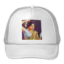 Vintage Retro Women India Indian Women Beauty Hat