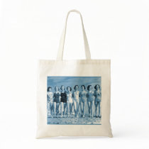 Vintage Retro Women Kitsch Surfing Beach Nuts Bag
