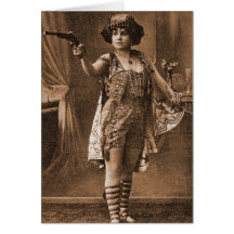 Vintage Retro Women Sideshow Elly De Sarto Card