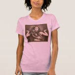 Vintage Retro Women Sideshow Snake Charmer Tee Shirt