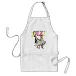Vintage Retro Women Spainish Flamenco Dancers Ole! Apron
