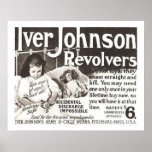 Vintage Revolver Ad - Don't Try This At Home! posters