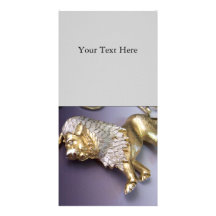 Vintage Rhinestone Lion Photo Cards