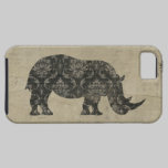 Vintage Rhinoceroses Silhouette iPhone Case casemate cases