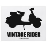 Vintage Rider (Motor Scooter Silhouette) Personalized Flyer
