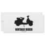 Vintage Rider (Motor Scooter Silhouette) Personalized Rack Card