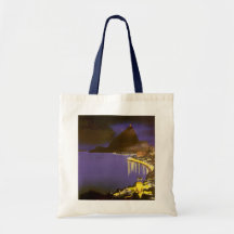 Vintage Rio De Janeiro at Night Bags