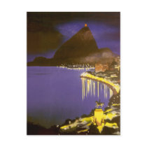 Vintage Rio De Janeiro at Night