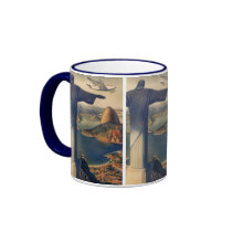 Vintage Rio De Janeiro, Christ the Redeemer Statue Coffee Mug