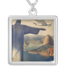 Vintage Rio De Janeiro, Christ the Redeemer Statue Necklaces