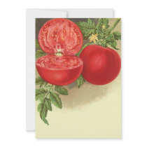 Vintage Ripe Tomato Farmers Market Invitation t5x7