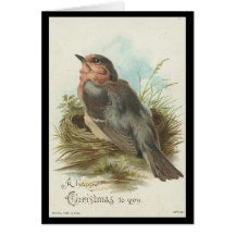 Vintage Robin, Christmas Cards