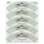 Vintage Robins Egg Blue Crown Swirl Flourish Custom Flyer
