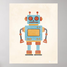 Vintage Robot Poster