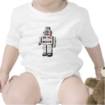 vintage robot rompers